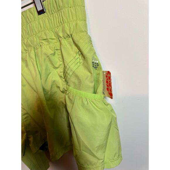 Brand New Free People Movement Women's Large Chartreuse Green Mini Skirt - Picture 5 of 9